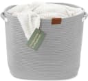 WIESEN.design Aufbewahrungskorb MATTEO Grau Geflochten Faltbar Bild 1
