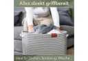 WIESEN.design Aufbewahrungskorb MATTEO Grau Geflochten Faltbar Bild 4