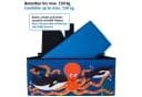 WIESEN.design Spielzeugtruhe 54L Blau Sitzbank mit Stauraum Bild 4