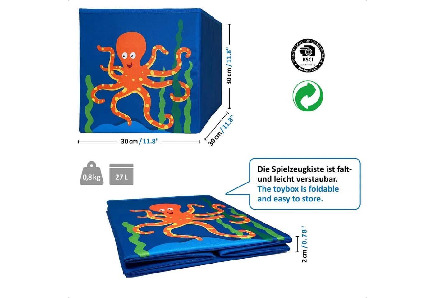 WIESEN.design Spielzeugtruhe 4er-Set, Spielzeugkiste, Aufbewahrungsbox Kinderzimmer - Bild 4