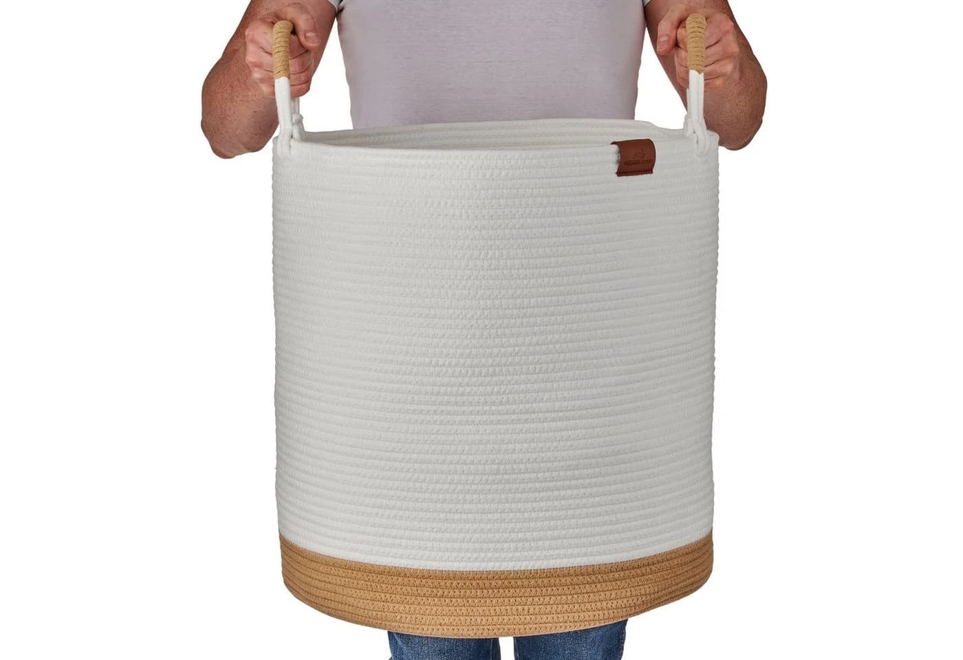 WIESEN.design Wäschekorb 80L Baumwollseil - Bild 2