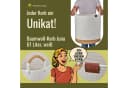 WIESEN.design Wäschekorb 61L Baumwollseil Weiß Bild 1