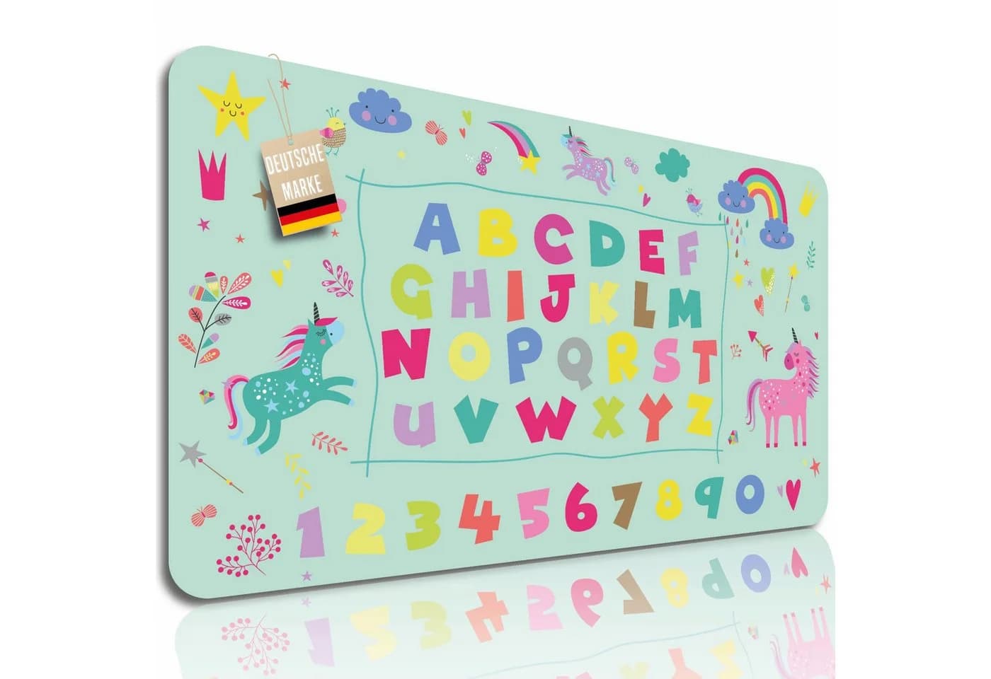 Lineo Schreibtischunterlage Malunterlage abwischbar Einhorn & Prinzessin - Bild 2