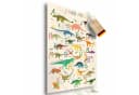 Lineo Poster Dinosaurier ABC Lernbild Bunt Cartoon Kinderzimmer Bild 2