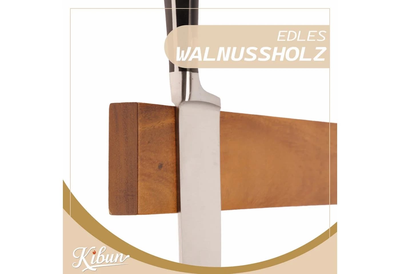 Kibun Magnetleiste aus Holz 40 cm Messerhalter Wand - Bild 5