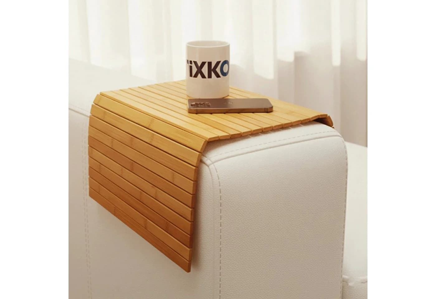 Kibun Ablagetisch Flexible Couch-Ablage aus Bambus - Bild 2