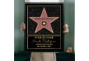 Lineo Personalisiertes Poster Star of Fame Hollywood Stern mit Holzrahmen Bild 2