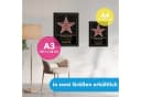Lineo Personalisiertes Poster Star of Fame Hollywood Stern mit Holzrahmen Bild 4