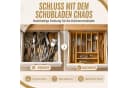 Kibun Ausziehbarer Besteckeinsatz Bambus Schubladen-Organizer Bild 3