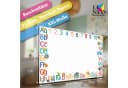 Lineo Schreibtischunterlage Alphabet 60x42 cm Bunt Bild 1