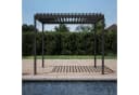 Mirador Pergola 80S Pavillon Terrassenüberdachung Anthrazit Stahl Lamellendach Bild 2