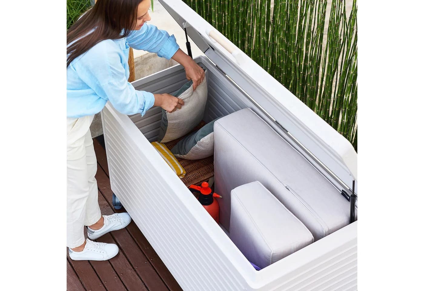 Mirador Gartenbox Aluminium Anthrazit mit Rollen & Soft-Close