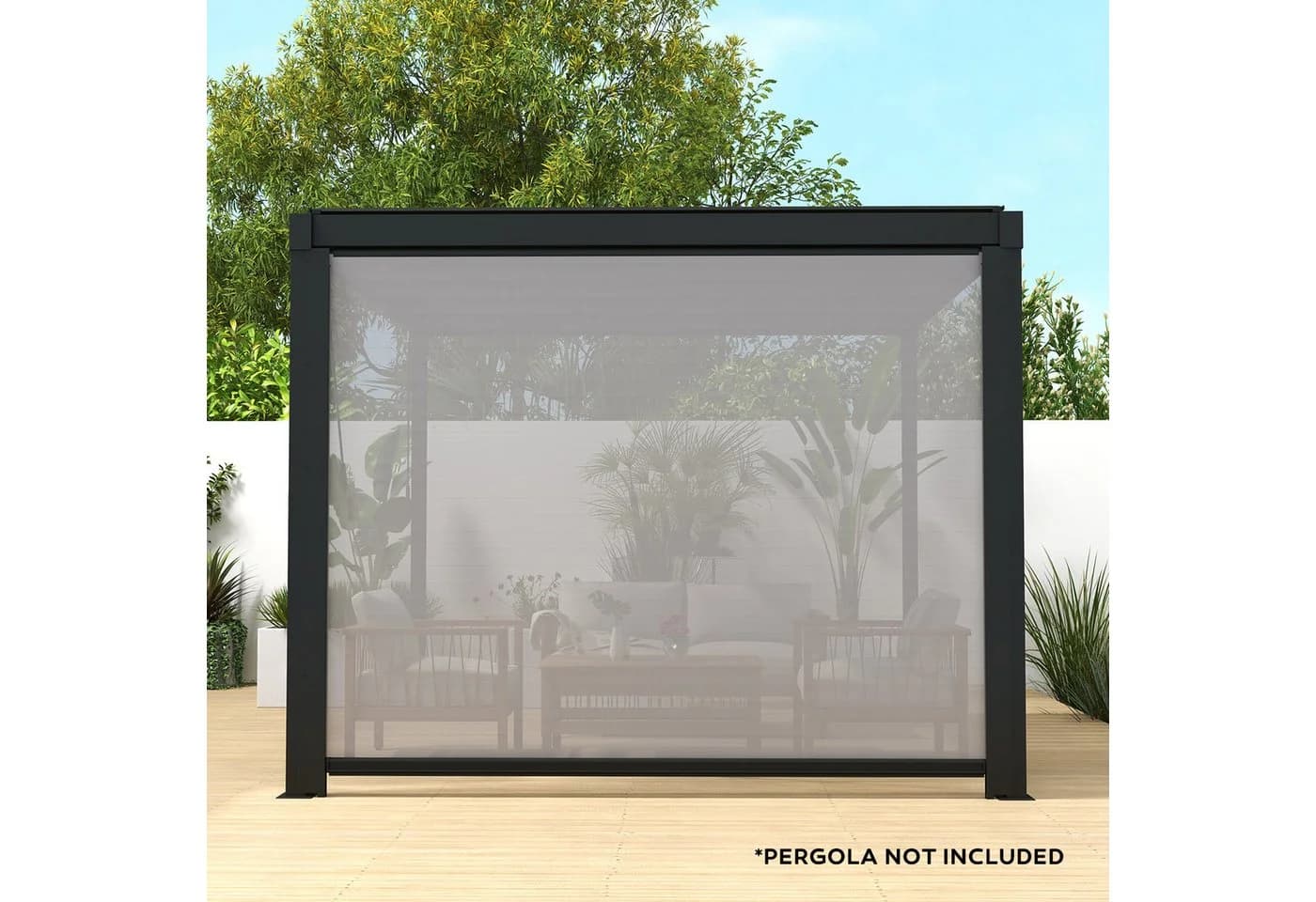 Pergola-Rollo Pergola Basic Anthrazit/Grau