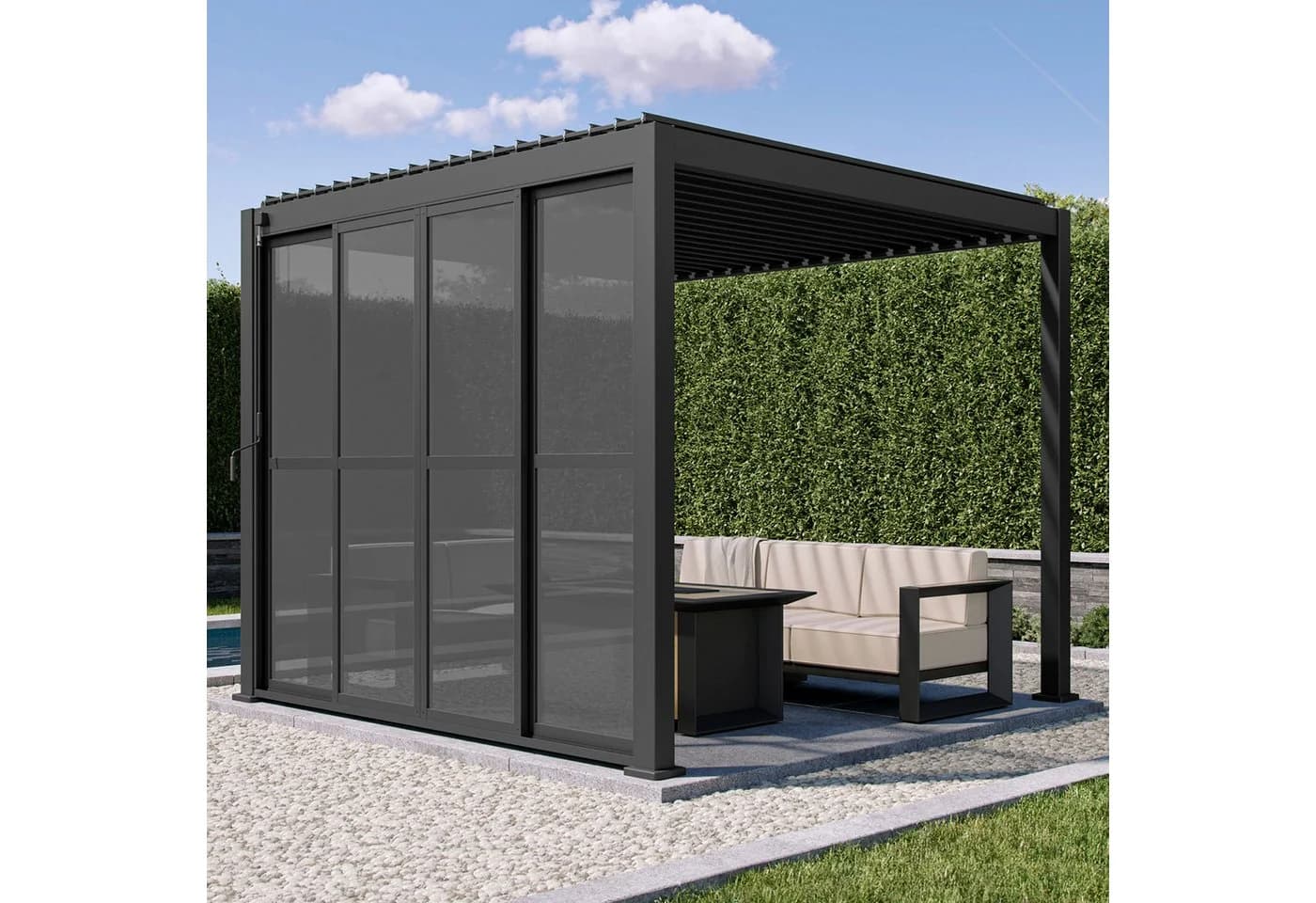 Mömax DE Pergola Seitenteil Anthrazit - Bild 2