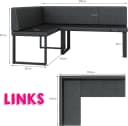 AN FURNITURE STORE Eckbank ALINA Metall Braun Kunstleder Bild 1