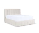 AN FURNITURE STORE Polsterbett KLOE - Bett mit Bettkasten und gepolstertem Kopfteil Bild 1