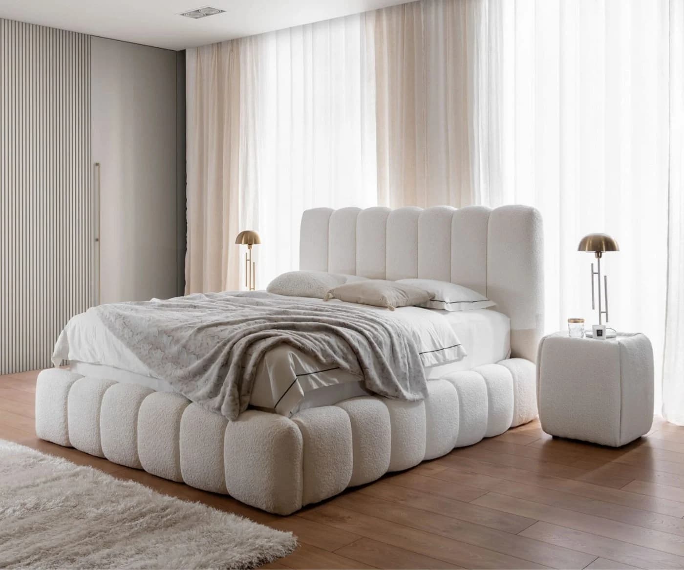AN FURNITURE STORE Polsterbett KLOE - Bett mit Bettkasten und gepolstertem Kopfteil - Bild 2