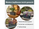 Prosperplast Blumenkasten Rato Case 4er-Set Anthrazit Rattanoptik Bild 1