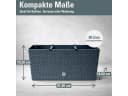 Prosperplast Blumenkasten Rato Case 4er-Set Anthrazit Rattanoptik Bild 3