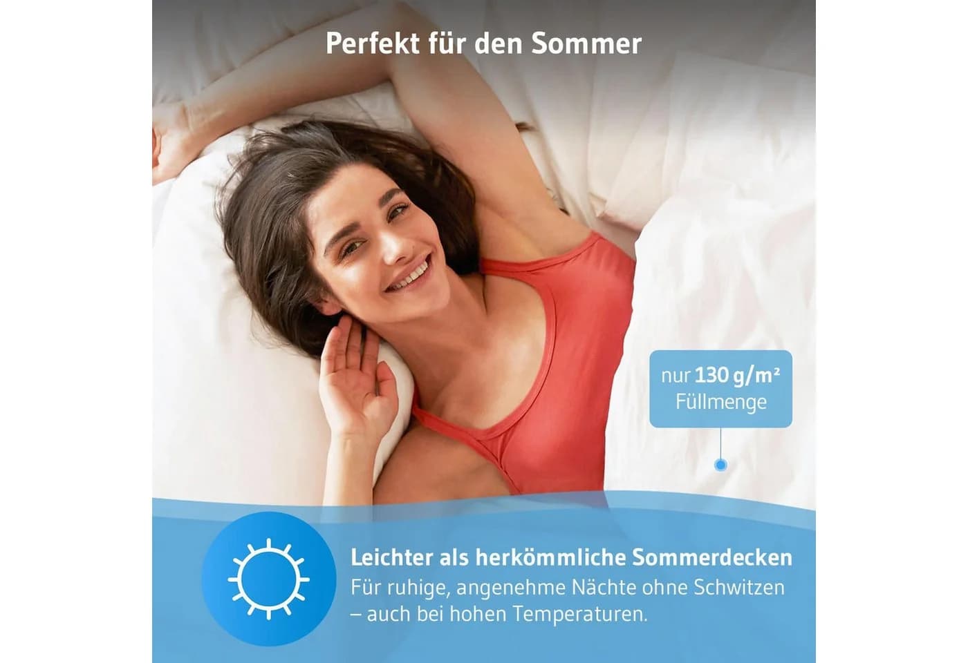 Third of Life Sommerbettdecke Dormus Weiß Hypoallergen