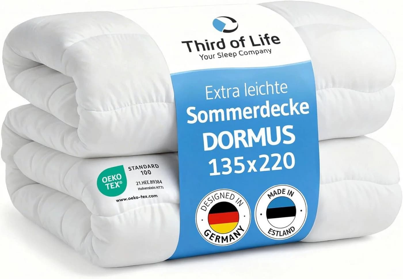 Third of Life Sommerbettdecke Dormus Weiß Hypoallergen - Bild 2