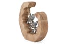 Moritz Teamwork-Skulptur Aluminium auf Mangoholz 24 cm Bild 4