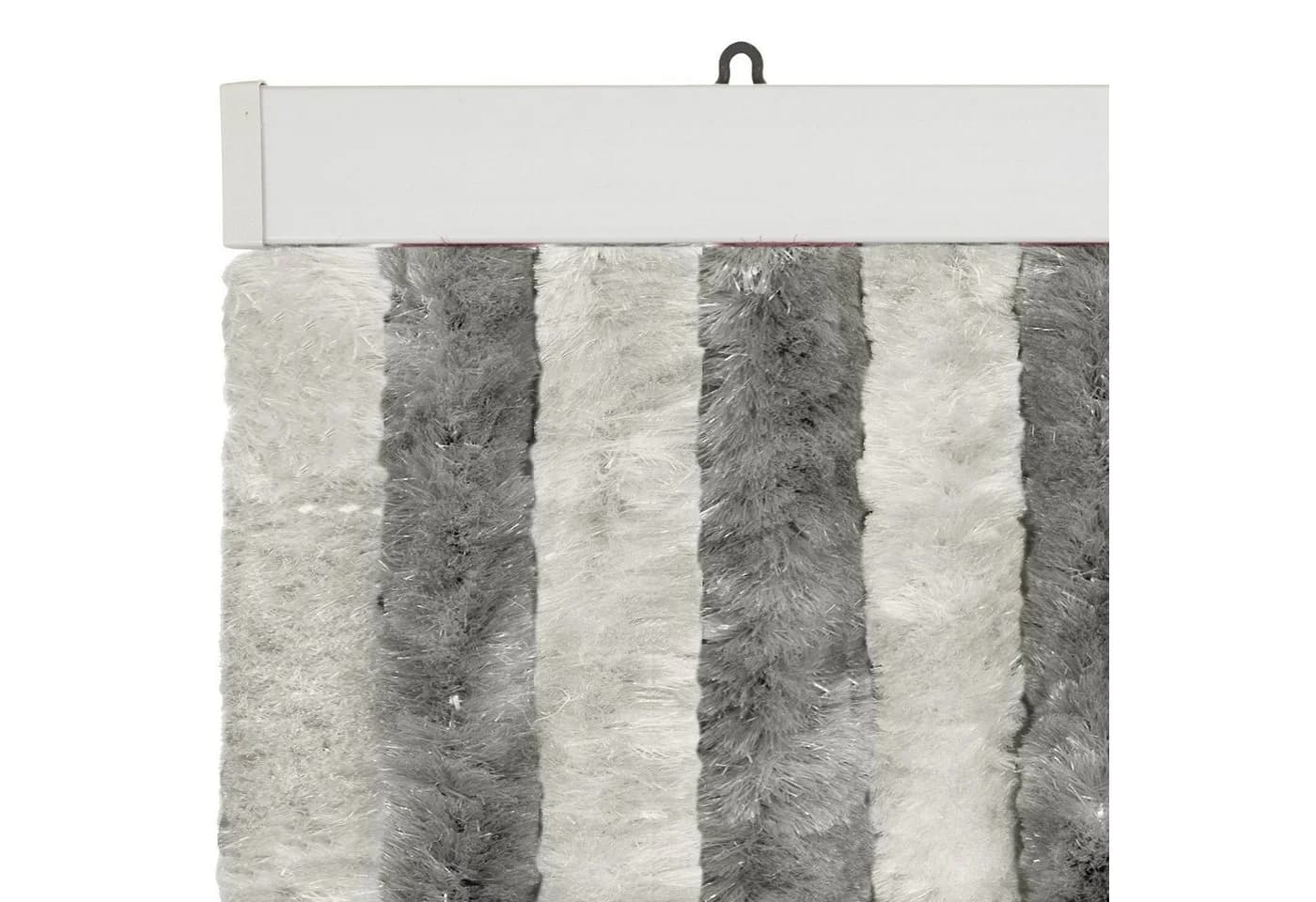 Moritz Türvorhang Flauschvorhang 118x230cm Grau Silber Hakenaufhängung - Bild 4