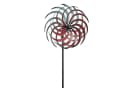 Moritz Metall-Windrad doppelläufig rot-türkis Gartendeko Bild 2