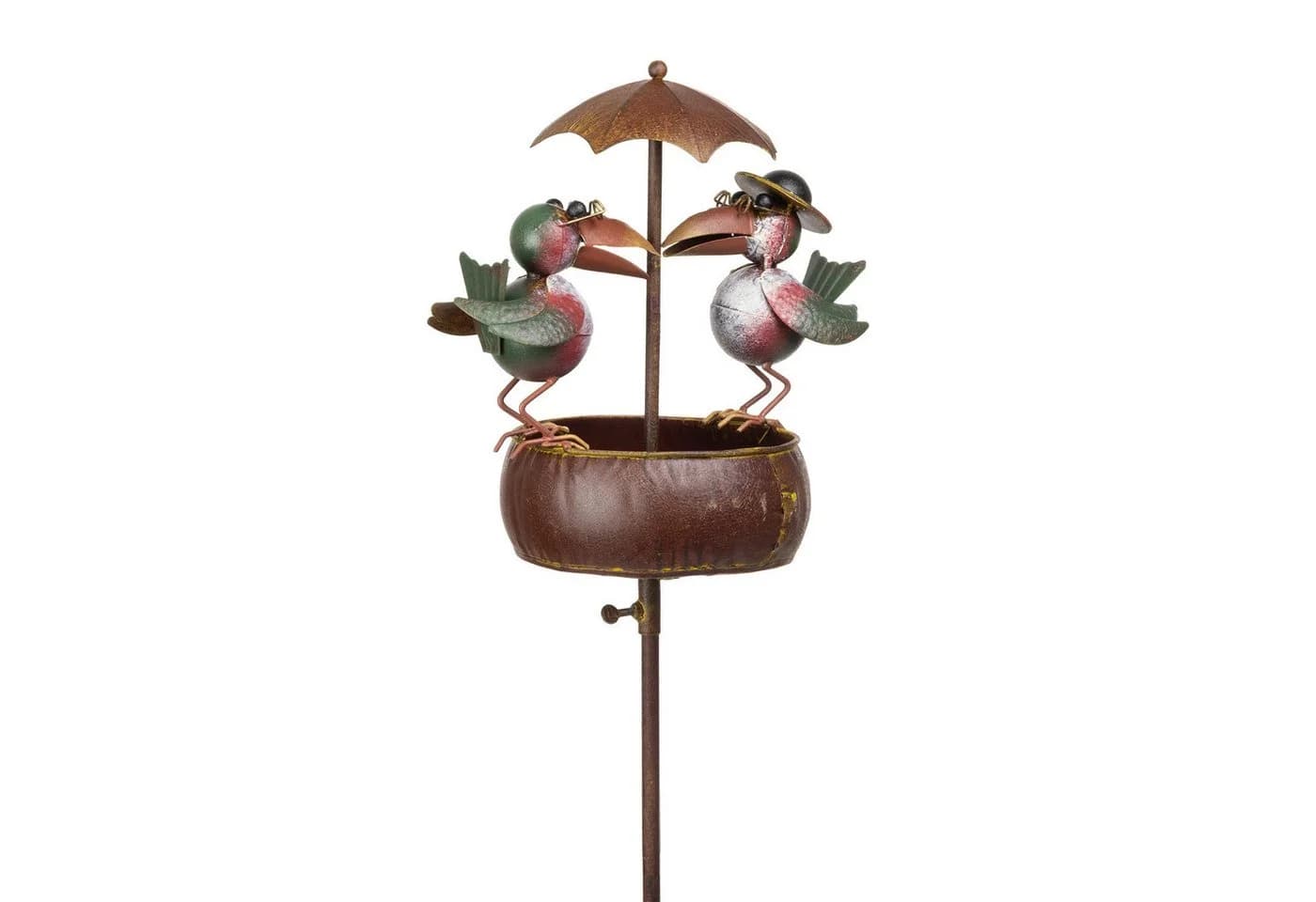 Moritz Gartenstecker Vogel mit Schirm aus Metall 128 cm - Bild 2