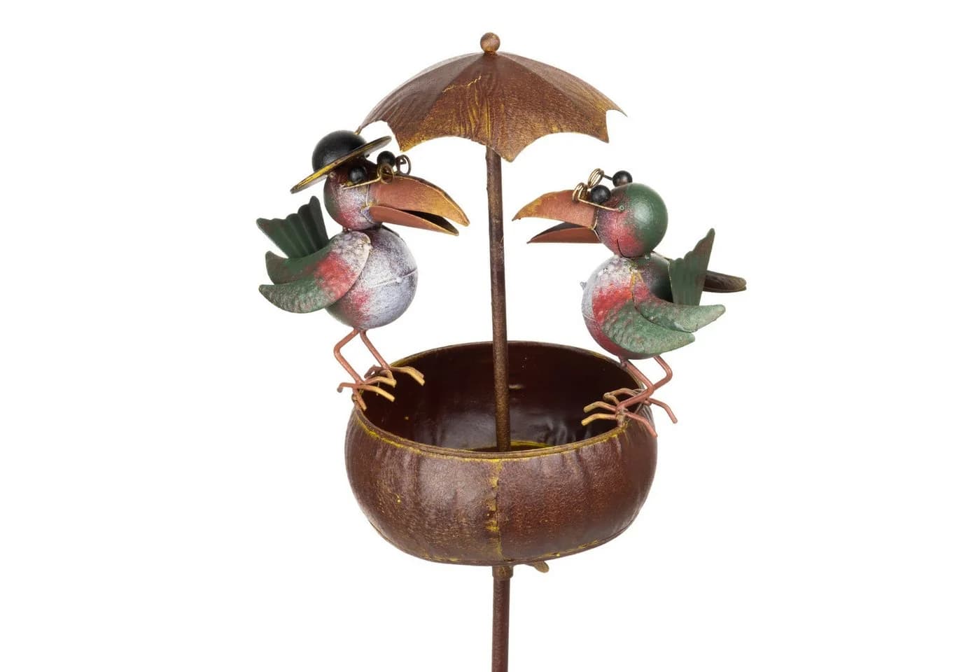 Moritz Gartenstecker Vogel mit Schirm aus Metall 128 cm - Bild 4