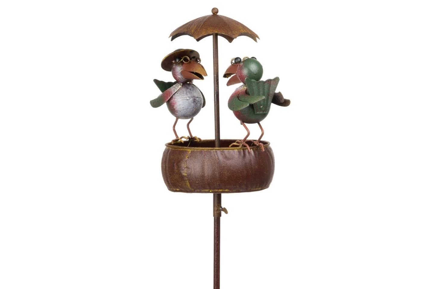 Moritz Gartenstecker Vogel mit Schirm aus Metall 128 cm - Bild 5