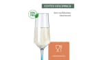Moritz Sektglas Milano Champagnerglas 2er Set blau Polycarbonat Bild 4