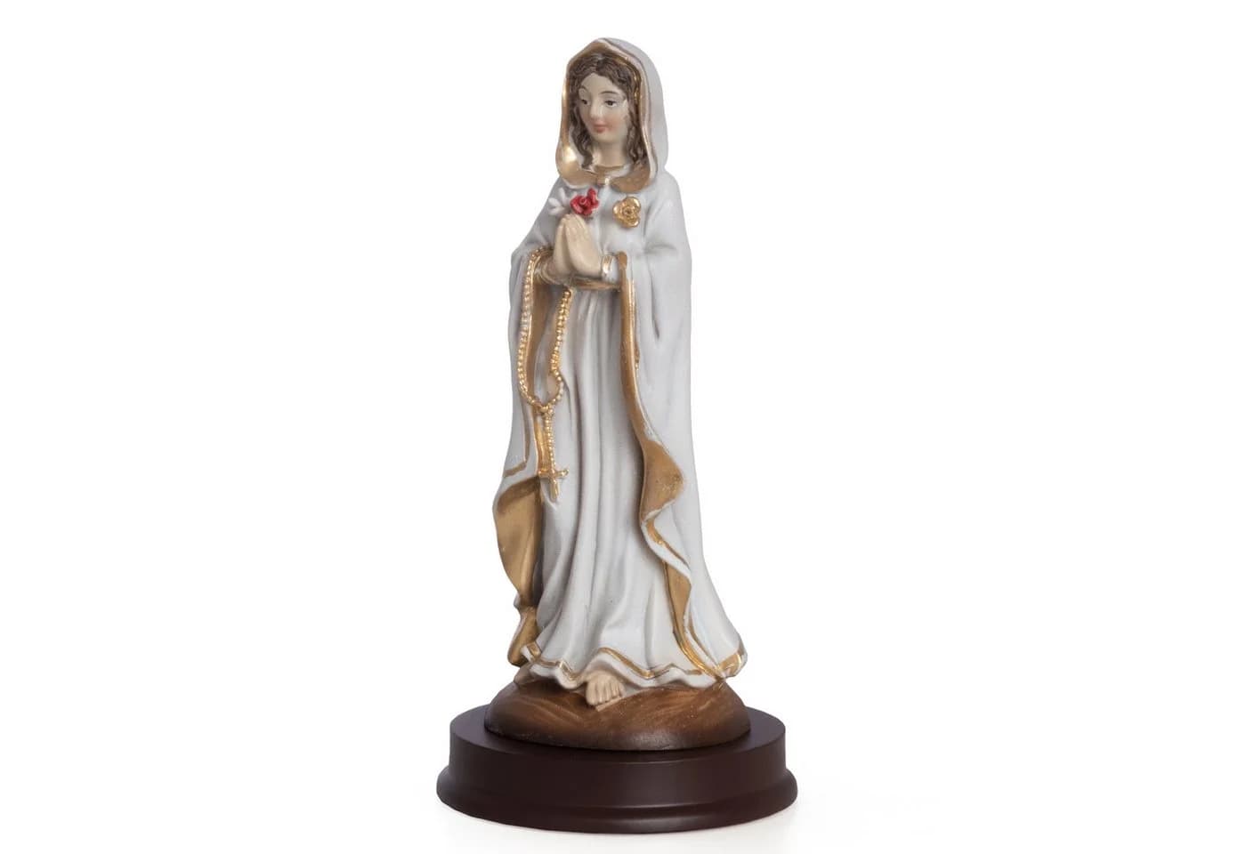 Moritz Marienfigur 14 cm Weiß/Gold Polyresin Statue - Bild 4