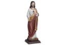 Moritz Dekofigur Jesusfigur Herz Jesu 31,5 cm mit Sockel aus Polyresin Bild 2