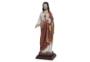 Moritz Dekofigur Jesusfigur Herz Jesu 31,5 cm mit Sockel aus Polyresin Bild 4