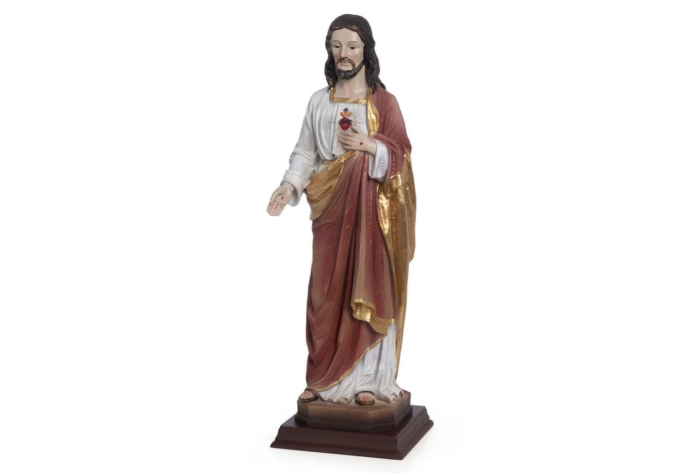 Moritz Dekofigur Jesusfigur Herz Jesu 31,5 cm mit Sockel aus Polyresin - Bild 4