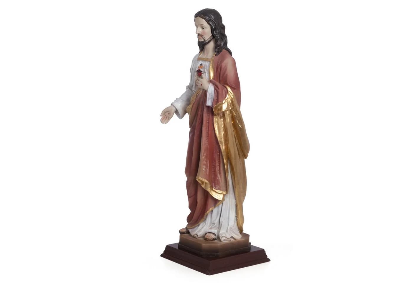 Moritz Dekofigur Jesusfigur Herz Jesu 31,5 cm mit Sockel aus Polyresin - Bild 5
