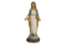 Moritz Dekofigur Jungfrau Maria Statue Blau-Gold Polyresin Bild 4
