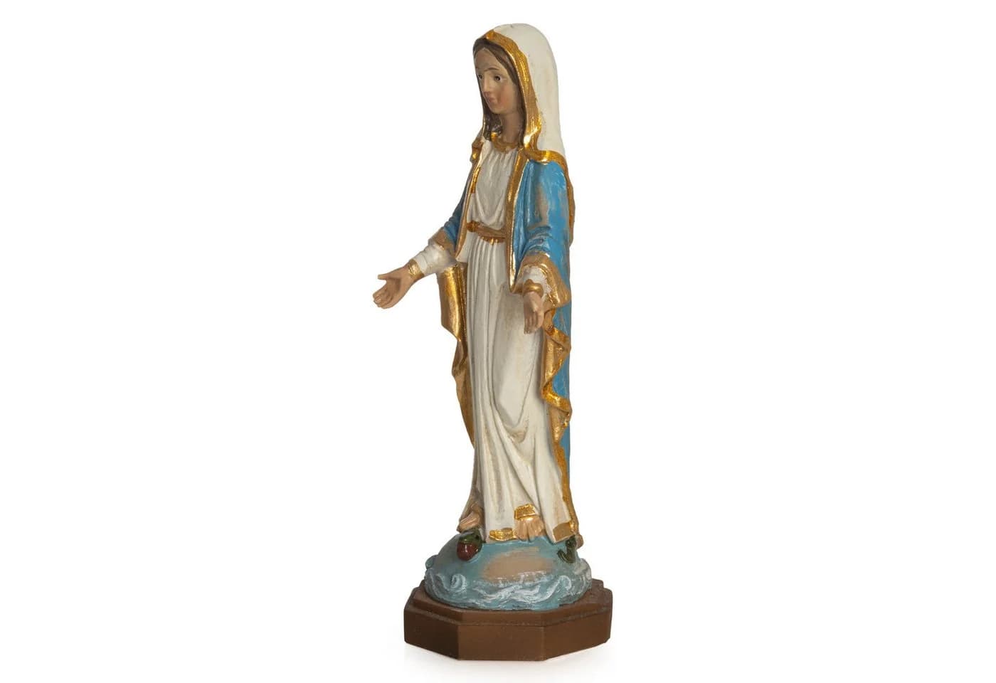 Moritz Dekofigur Jungfrau Maria Statue Blau-Gold Polyresin - Bild 5