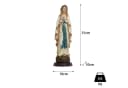Moritz Dekofigur Jungfrau Maria Statue 31 cm Weiß Polyresin Bild 3