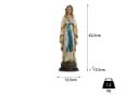 Moritz Marienfigur 42,5 cm mit Rosenkranz Polyresin Bild 3