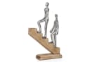 Moritz Skulptur Dekofigur Aufstieg mit 2 Personen aus Aluminium & Holz Bild 2