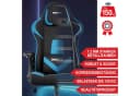 Onbest Gaming-Stuhl Ergonomisch Blau mit Lordosenkissen Bild 1