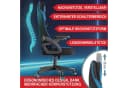 Onbest Gaming-Stuhl Ergonomisch Blau mit Lordosenkissen Bild 3