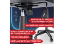 Onbest Gaming-Stuhl Ergonomisch Blau mit Lordosenkissen Bild 4