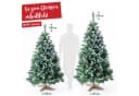 Onbest Weihnachtsbaum Winterland PVC mit Schnee-Effekt & Holzständer Bild 1
