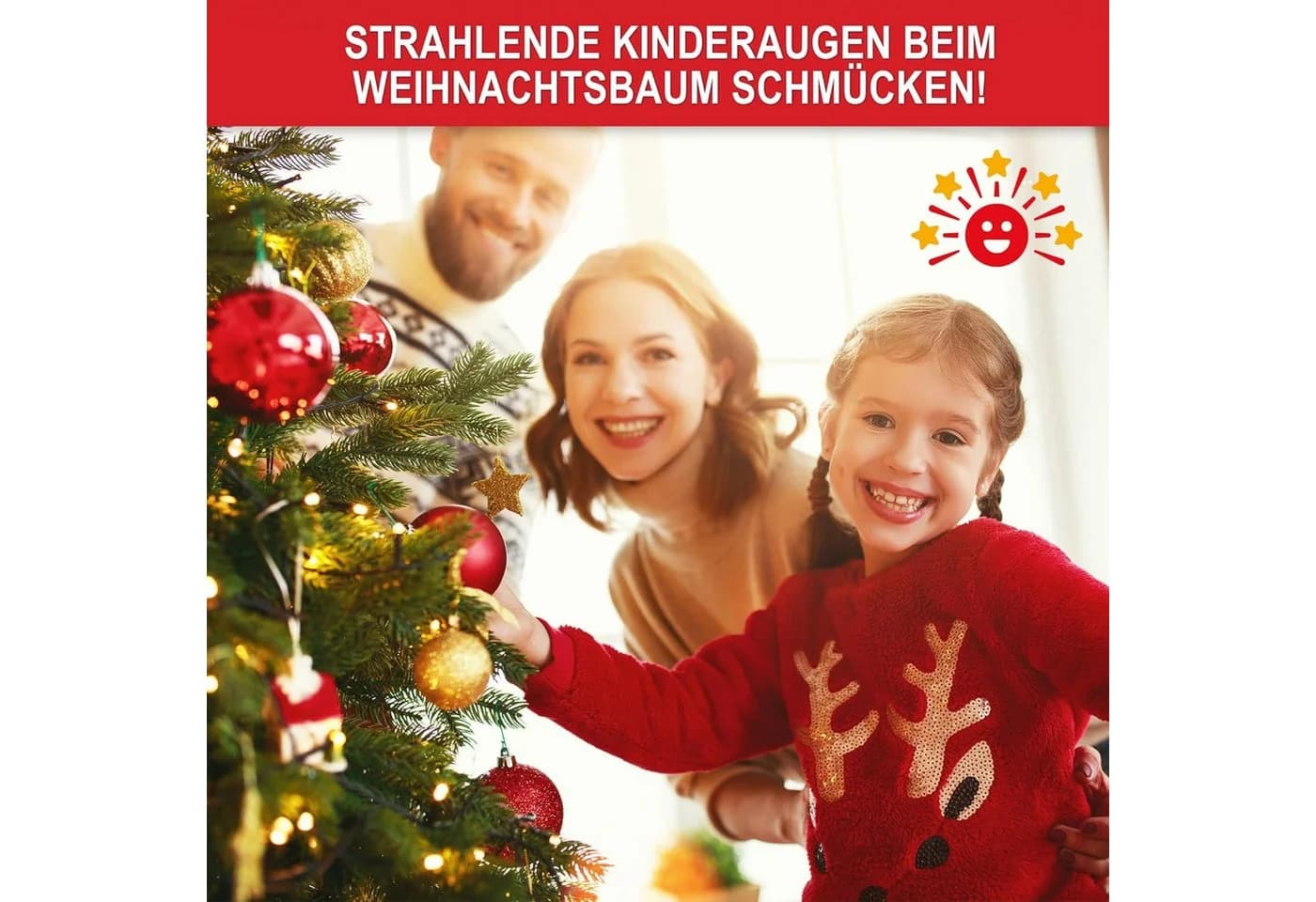Onbest Künstlicher Weihnachtsbaum Classic Massivholz Ständer Grün - Bild 5