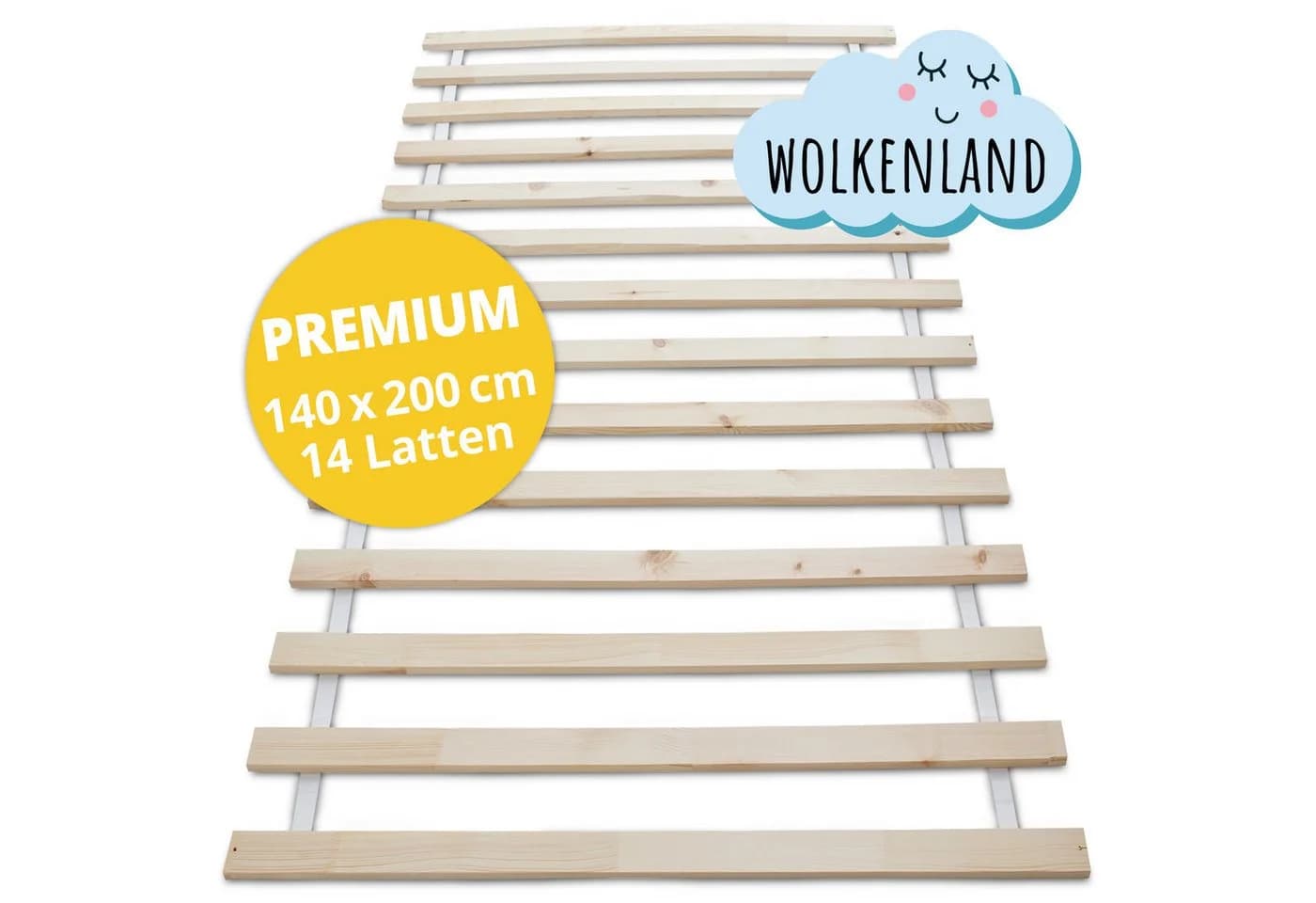Wolkenland Lattenrost PREMIUM Rollrost Massivholz 400kg Tragkraft - Bild 1