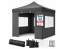 Onbest Pavillon Partyzelt 3x3m Pop-Up Grau Blau Weiß Bild 2