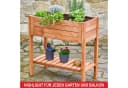 ONBEST Hochbeet Holz mit Ablage 80x80x40cm Bild 5
